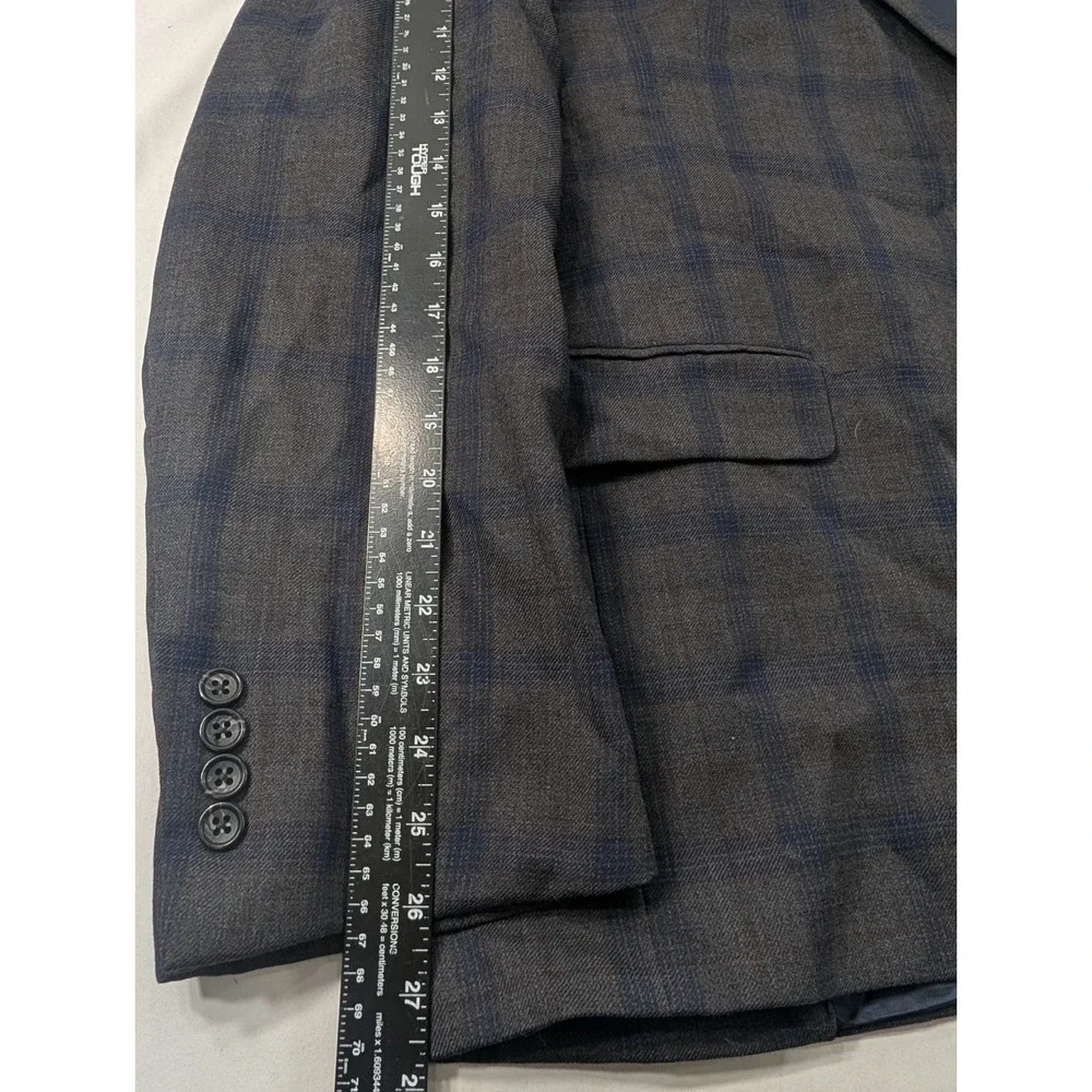 Jos. A. Bank Reserve Blazer Wool Glenn Check Plaid Sport Suit Jacket 48R 50